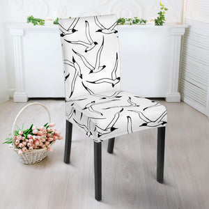 Seagull Pattern Print Design 04 Dining Chair Slipcover