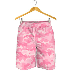 Pink Camo Camouflage Pattern Men Shorts