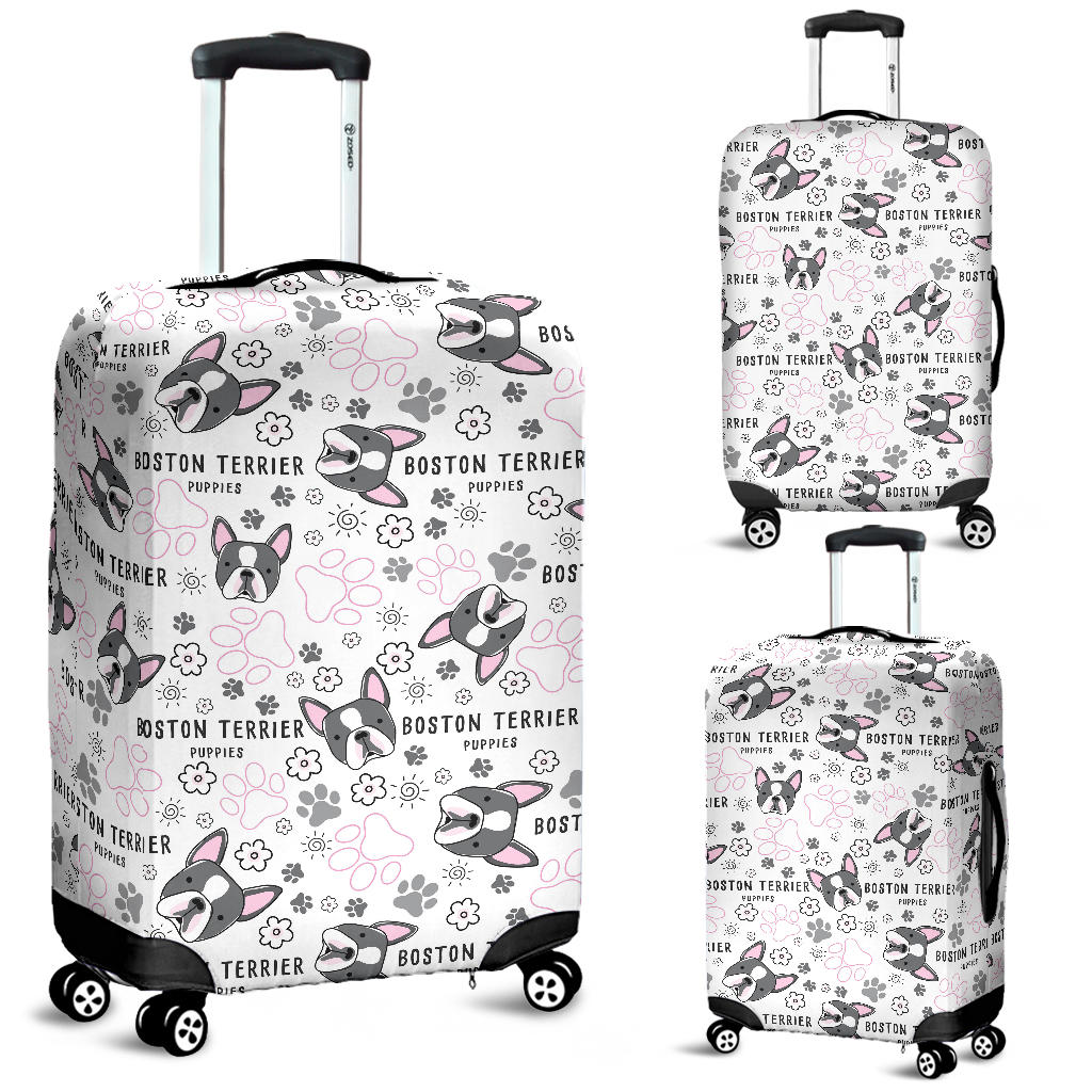 Boston Terrier Pattern Luggage Covers