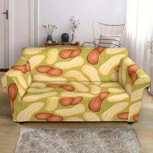 Peanut Pattern Theme Loveseat Couch Slipcover