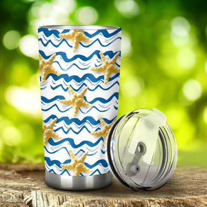 Starfish Pattern Tumbler