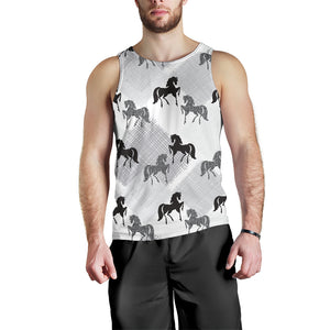 Horse Pattern Men Tank Top