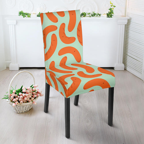 Sausage Pattern Print Design 04 Dining Chair Slipcover