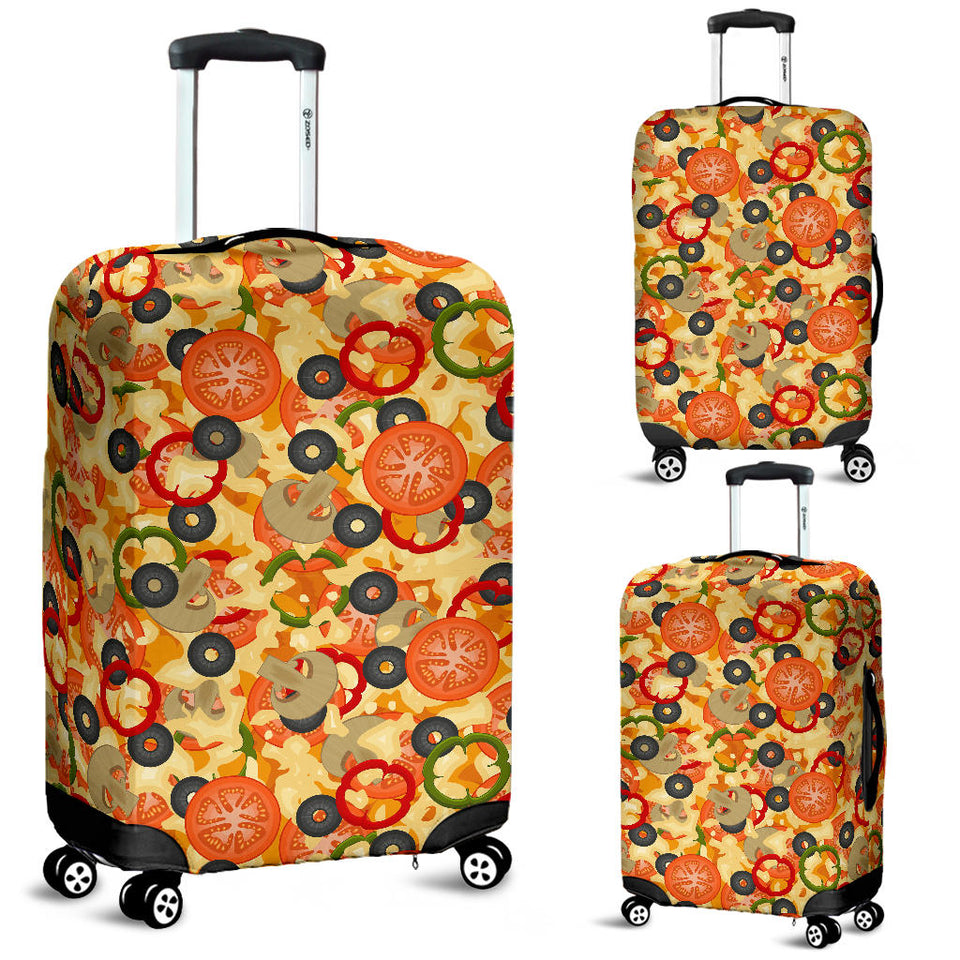 Pizza Texture Pattern Luggage Covers