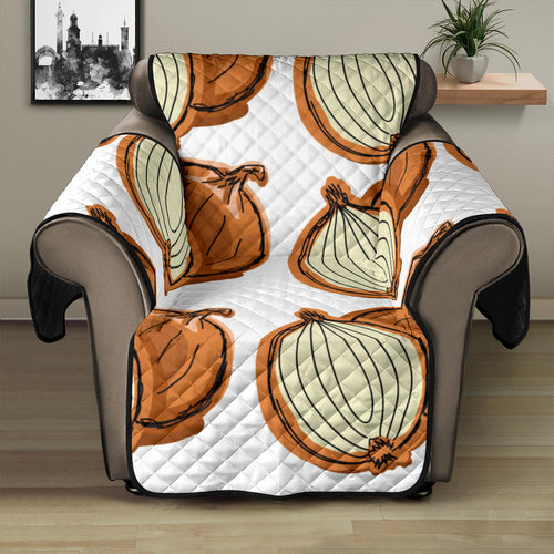 Onion Theme Pattern Recliner Cover Protector