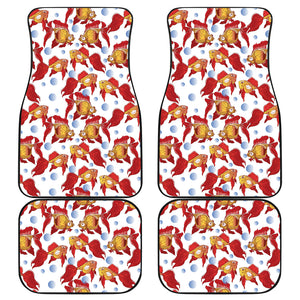 Goldfish Pattern Print Design 02 Front and Back Car Mats