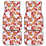 Goldfish Pattern Print Design 02 Front and Back Car Mats