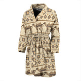 Traditional Camel Pattern Ethnic Motifs Men Bathrobe
