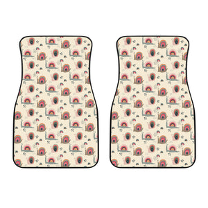 Snail Pattern Print Design 04 Front Car Mats