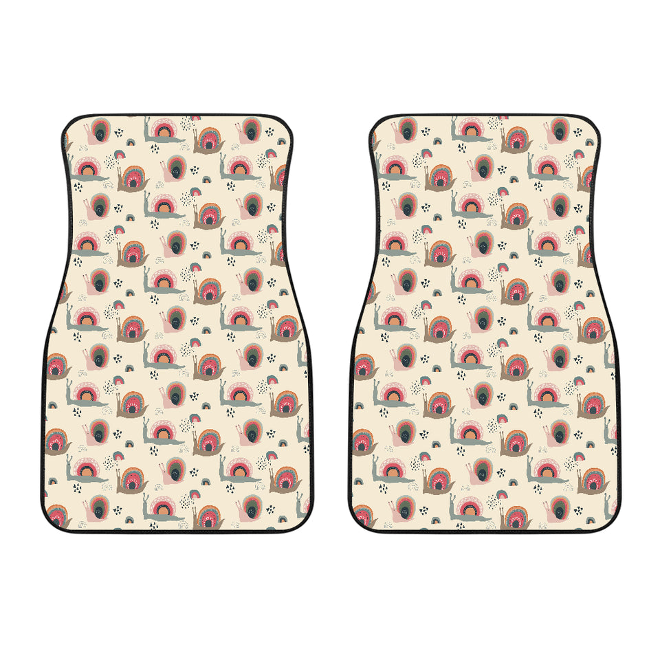 Snail Pattern Print Design 04 Front Car Mats