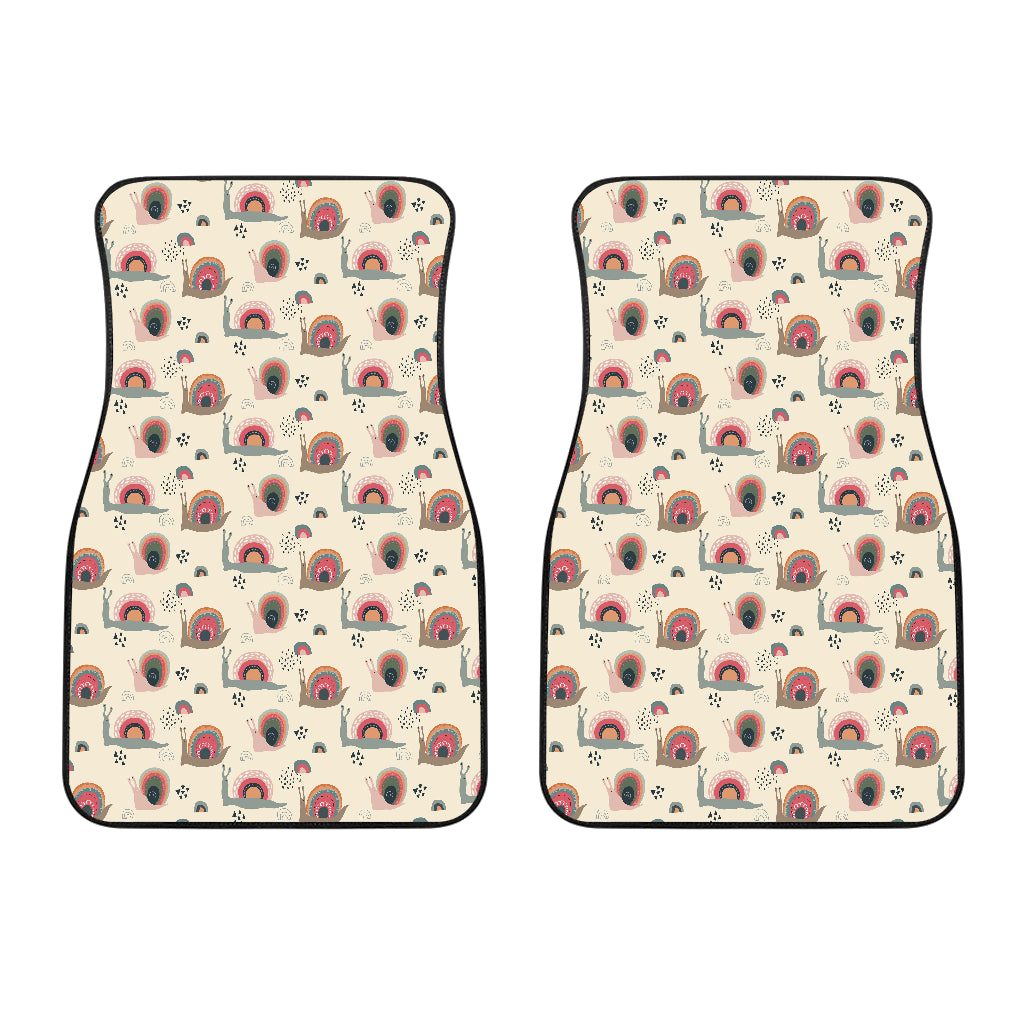 Snail Pattern Print Design 04 Front Car Mats