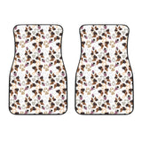 Jack Russel Pattern Print Design 05 Front Car Mats