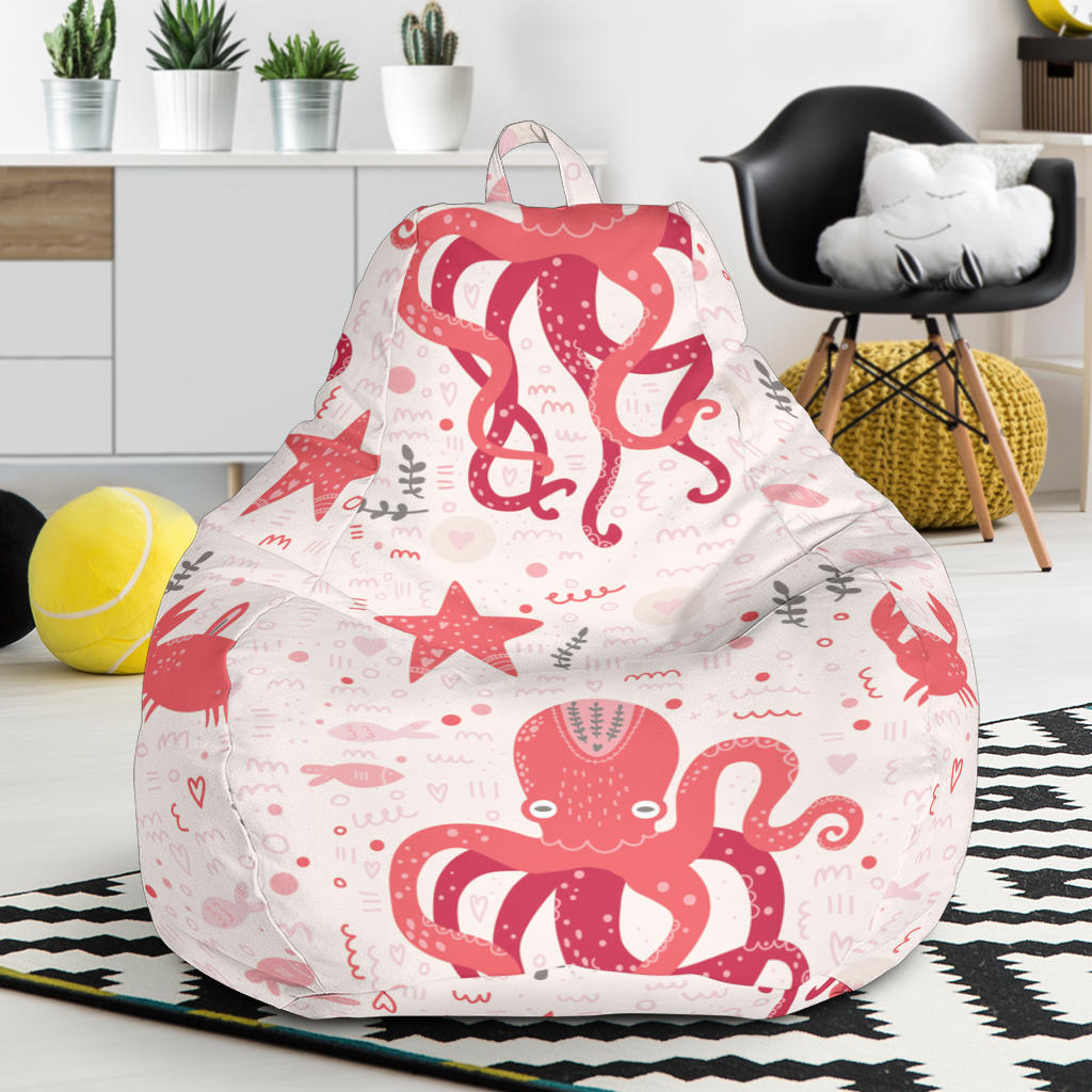 Octopus  Crab Starfish Pattern Bean Bag Cover