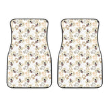 Golden Retriever Pattern Print Design 02 Front Car Mats