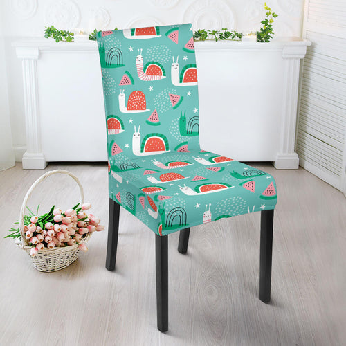 Snail Pattern Print Design 01 Dining Chair Slipcover