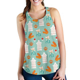 Windmill Pattern Theme Women Racerback Tank Top