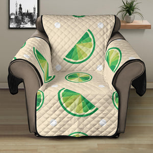 Lime Pattern Recliner Cover Protector