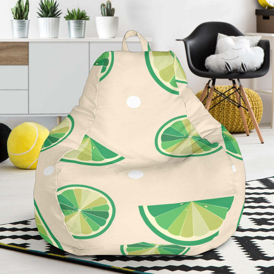 Lime Pattern Bean Bag Cover