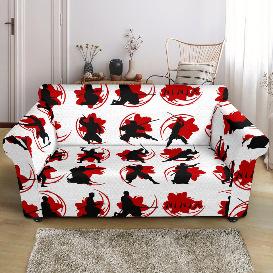 Ninja Pattern Loveseat Couch Slipcover