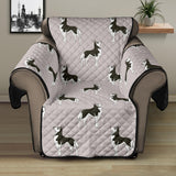 Siberian Husky Pattern Background Recliner Cover Protector