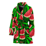 Watermelon Pattern Theme Women Bathrobe