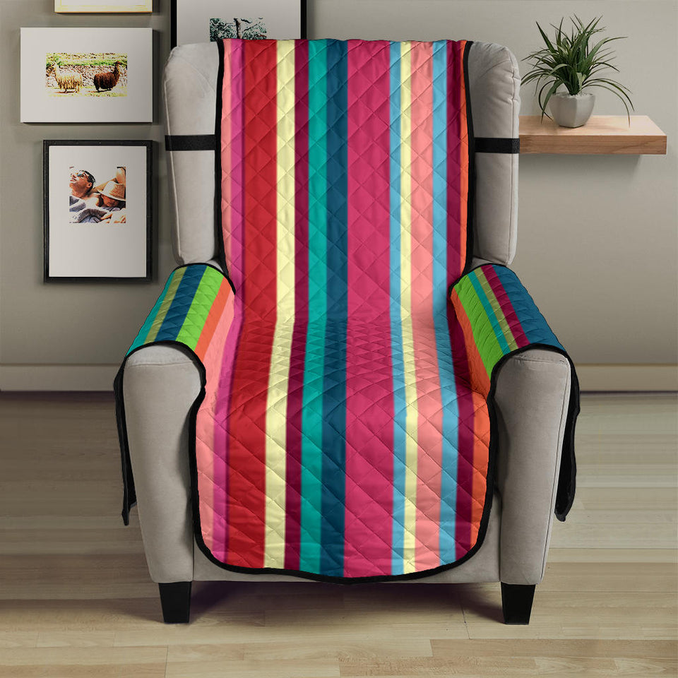 Rainbow Stripe Pattern Chair Cover Protector