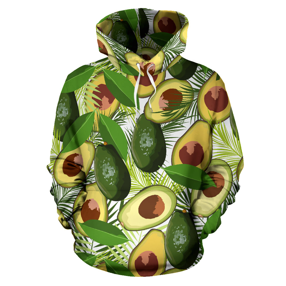 Avocado Leaves Pattern Men Women Pullover Hoodie