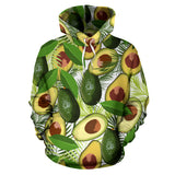 Avocado Leaves Pattern Men Women Pullover Hoodie