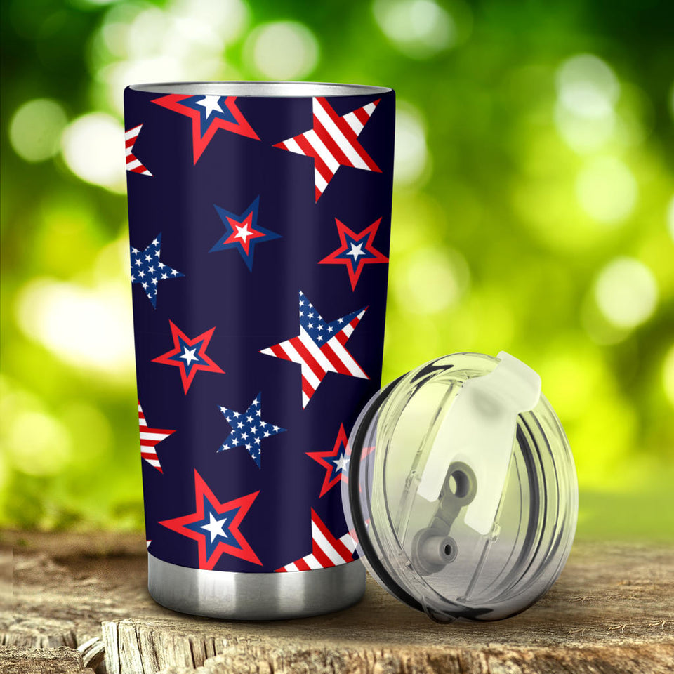 USA Star Pattern Theme Tumbler