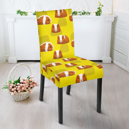 Guinea Pig Pattern Print Design 05 Dining Chair Slipcover