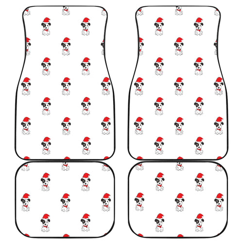 Jack Russel Pattern Print Design 01 Front and Back Car Mats