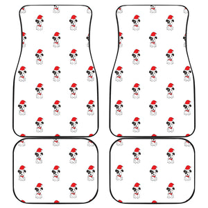 Jack Russel Pattern Print Design 01 Front and Back Car Mats