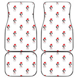 Jack Russel Pattern Print Design 01 Front and Back Car Mats