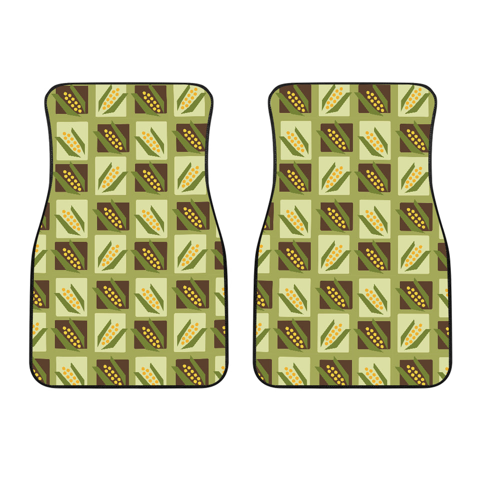 Corn Pattern Print Design 02 Front Car Mats