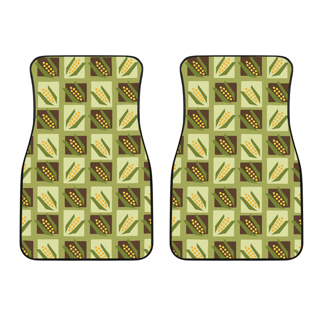 Corn Pattern Print Design 02 Front Car Mats