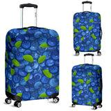 Blueberry Pattern Background Luggage Covers