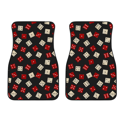 Dice Pattern Print Design 04 Front Car Mats