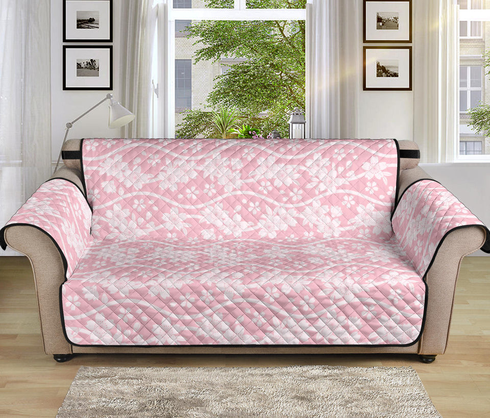 Sakura Pink Pattern Sofa Cover Protector