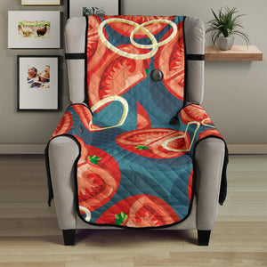 Tomato Pattern Background Chair Cover Protector