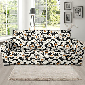 Popcorn Pattern Print Design 02 Sofa Slipcover