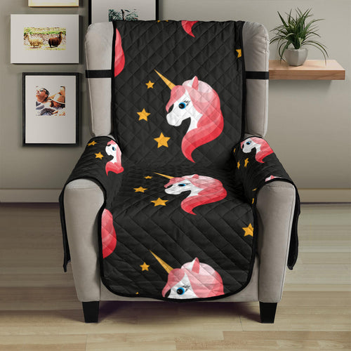 Unicorn Star Pattern Chair Cover Protector