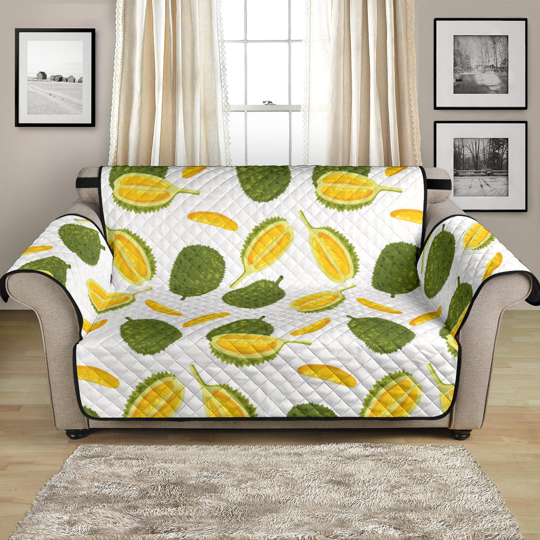 Durian Pattern Background Loveseat Couch Cover Protector