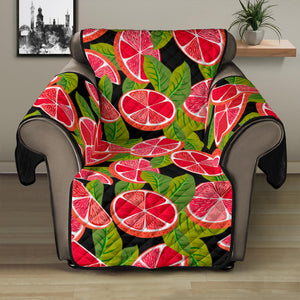 Grapefruit Leaves Pattern Recliner Cover Protector