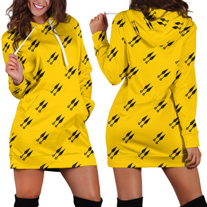 Ninja Weapon Pattern Women Hoodie Dress