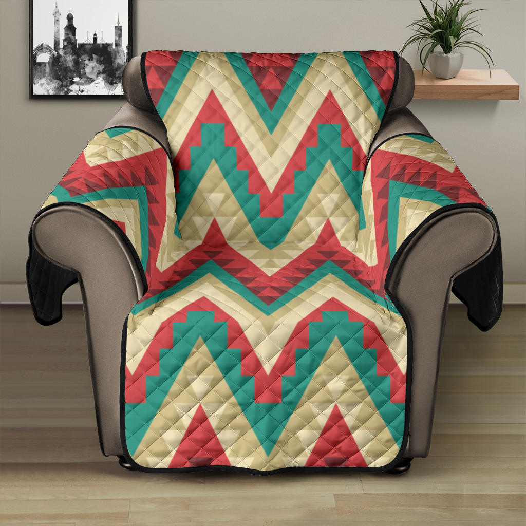 Zigzag Chevron Pattern Recliner Cover Protector