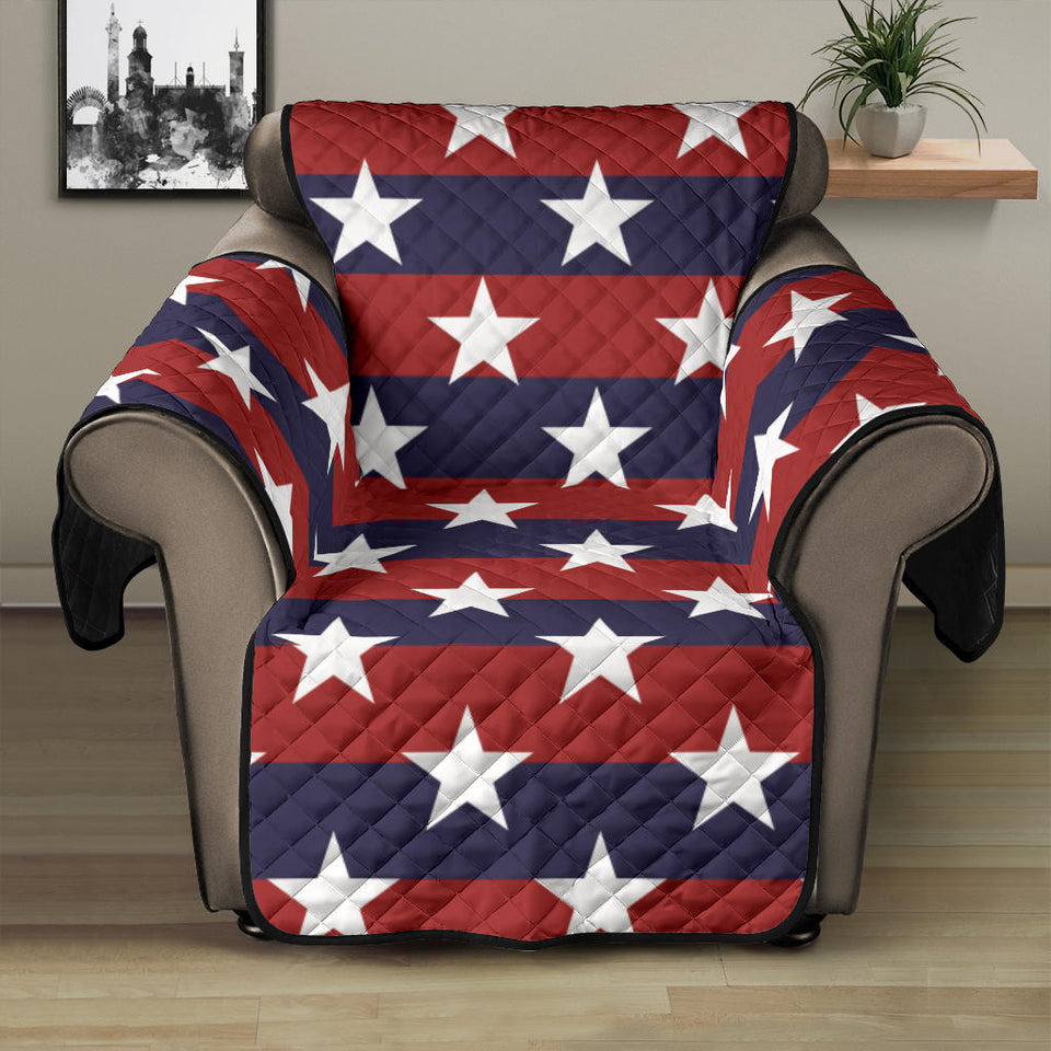 USA Star Pattern Background Recliner Cover Protector