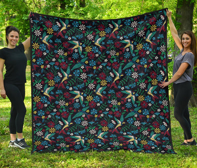 Swallow Pattern Print Design 04 Premium Quilt