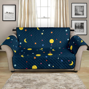 Moon Star Pattern Loveseat Couch Cover Protector