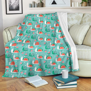 Snail Pattern Print Design 01 Premium Blanket