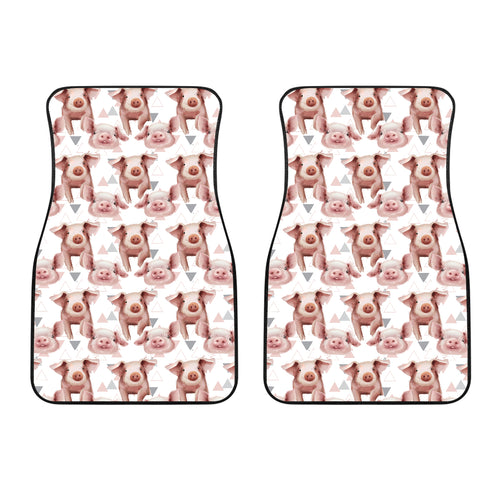 Pig Pattern Print Design 04 Front Car Mats